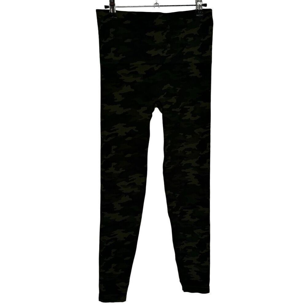 Spanx Camo Seamless Leggings Green/ Black Large